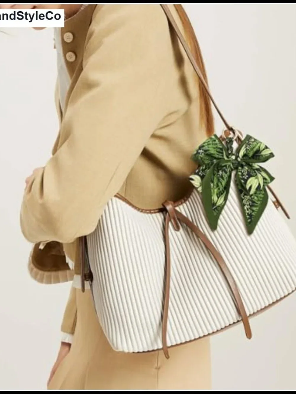 Bow Purse Charm Cute Designer Keychain Scarf Bag Charm Polyester Handbag
